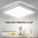 lampe carrée moderne blanc mat clips led facile chambre salon