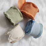 ruban polyester 4cm multicolors blanche décoration artisanat emballage bouquets gâteaux textil unique