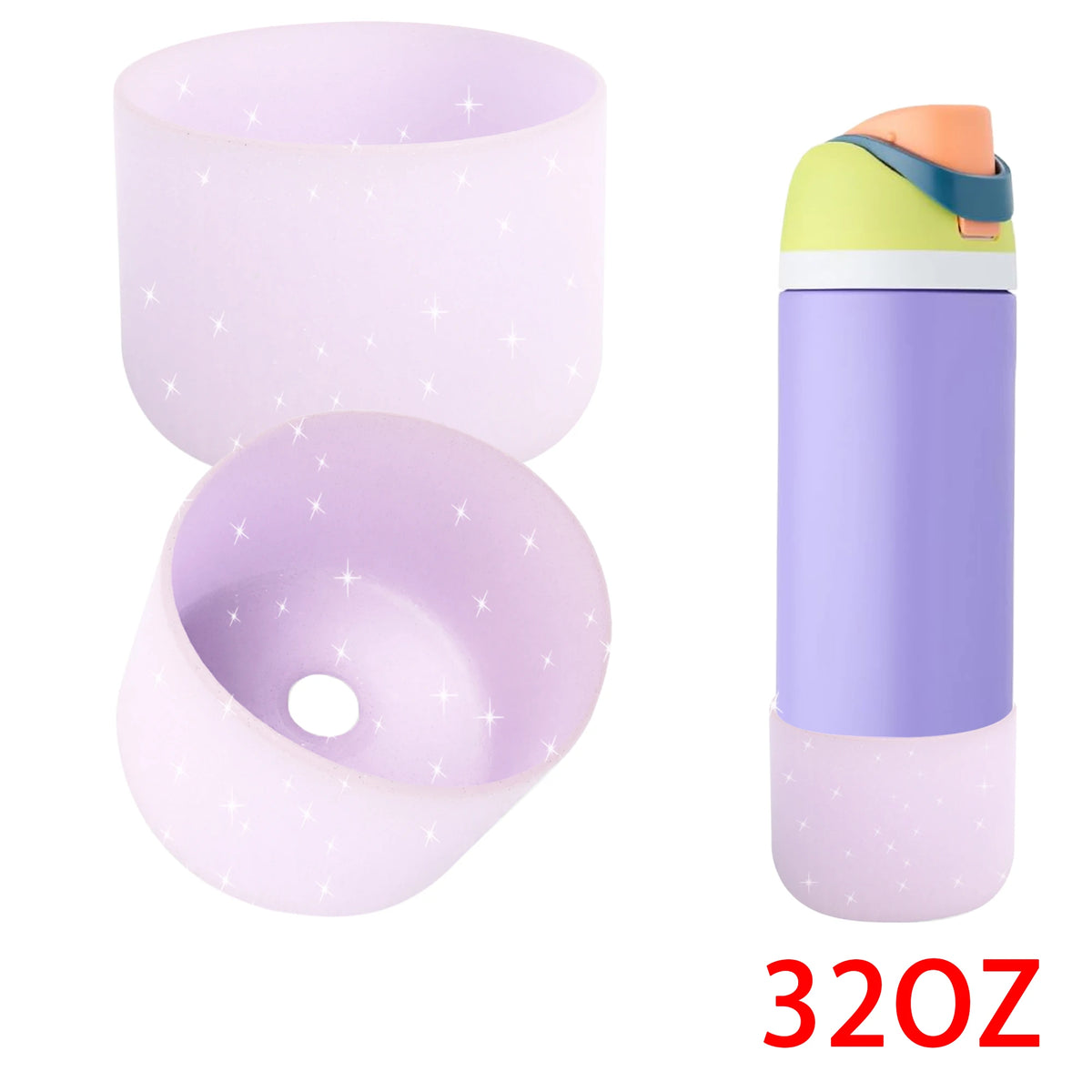 protège bouteille rose points brillants moderne 24oz 32oz 40oz