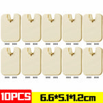 crochet adhésif fort clips fixation mural blanc doré gris métallisé texture brossée moderne minimalisteUsageIdéo