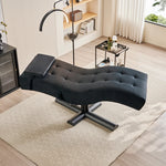 Chaise longue de massage autonome dans un espace de relaxation zen
