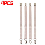 clips draps noir blanc rayures horizontales élastiques anti glisse support couverture moderne chambre