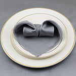 serviette table satin pliée forme coeur mariage décoration fête
