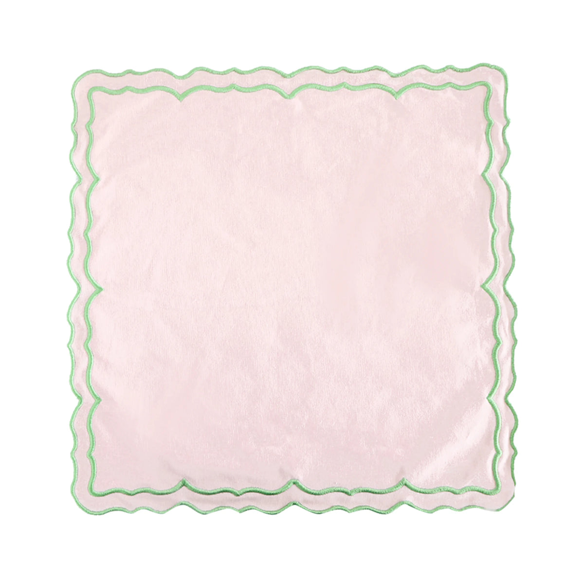 serviette table coton brodée bordure ondulée moderne décoration banquet mariage