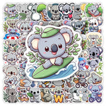 sticker koala dessin animé waterproof adhésif multicolor scolaire deco diy 10pcs 25pcs 50pcs