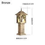 lampadaire extérieur asiatique led ip55 bronze noir éclairage paysagiste floral rustiqueextérieur moderne autonomedefixationsoltranslucide