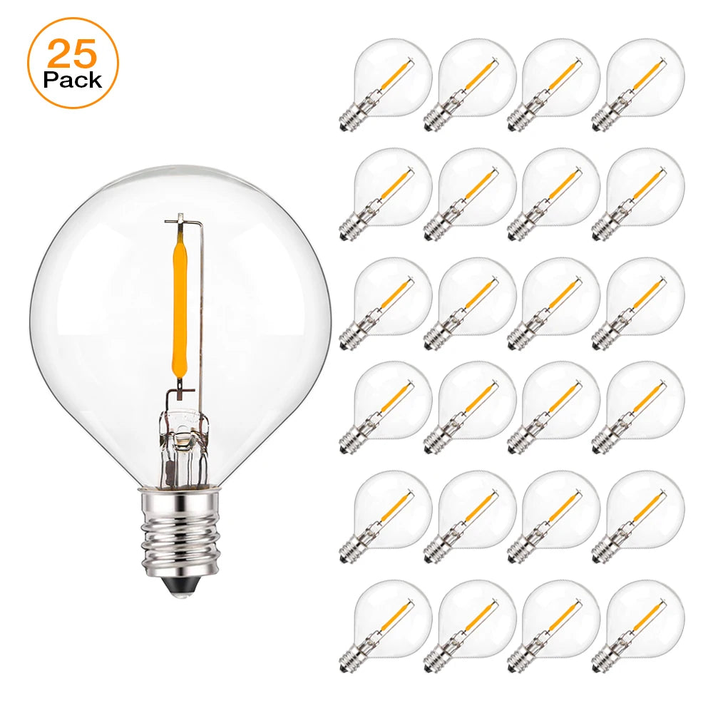 ampoule led globe transparent vintage filament doré e12 blanc chaud 2700kextérieurintérieur