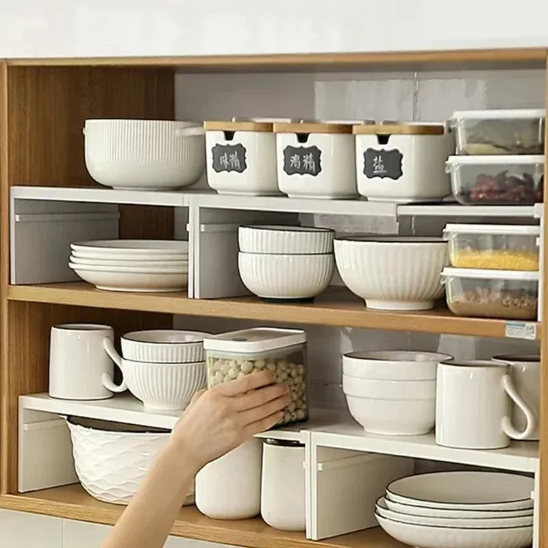 étagères modulables blancs support fixation murale rangement cuisine organisateur d’épices minimaliste 54cm large 12cm