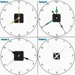kits horlogers aiguilles quartz noir or vert blanc industriels utilitaires fixations incluses aiguilles heures