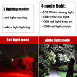 lampe frontale rechargeable led usb ceinture ajustable course exploration camping