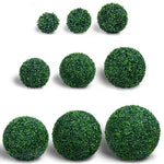 boule artificielle verte décoration extérieure moderne chaîne feuillage dense 10cm 13cm 18cm 23cm 28cm