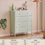 armoire tiroirs blanc moderne verre translucide poignées blanches pieds noirs