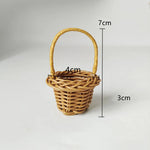 paniers tressés marron clair accessoires enfant traditionnels poignées tressées rangement maison cadeaux 12 ans