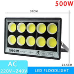 projecteur led ip66 étanche noir moderne clips câbles 50w 100w 300w 400w 500w