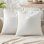 housse coussin nordique chenille solide couleur unie tissage grossier décoratif 45x45cm pièces moderne