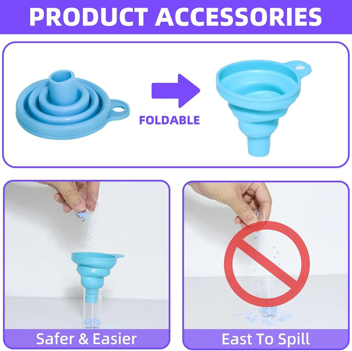 kit creation artisanale noir violet texture mat pratique portable poignée pinceaux fouille pliable