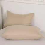 taies d'oreiller polyester non toxiques gris bleu blanc violet solides modernes hospitalières maison respectueuses