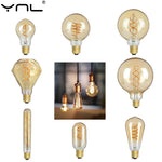 ampoules led décoratives vintage doré translucent spirale lumineuse globe terrestre 2700k 6500k e27 tringles