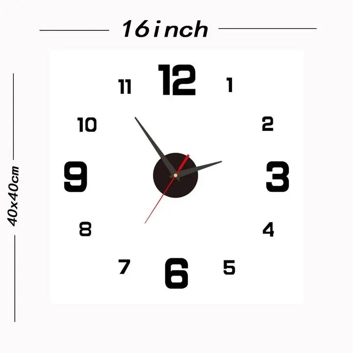 horloge murale moderne chiffres relief aiguilles fines blanc rose doré noir minimaliste