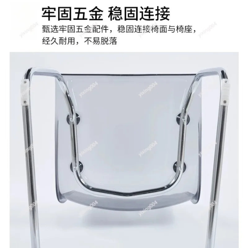 chaise contemporaine transparente texture ondulée moderne coeurs adhésifs