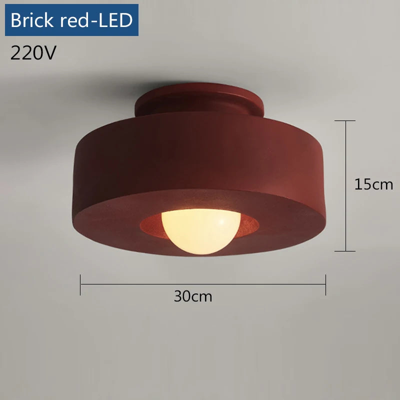 lampe moderne résine vert foncé rouge bordeaux noir opacité ampoule surface