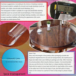 protège table transparent pvc épais imperméable adhésif moderne réutilisable 110cm 120cm 150cm