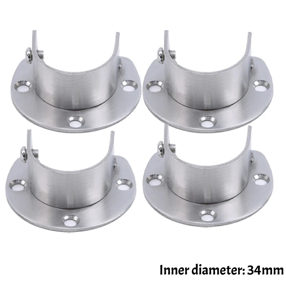 tige placard moderne argentée base épaisse lisse fixations bricolage métal support robuste qualité chambre