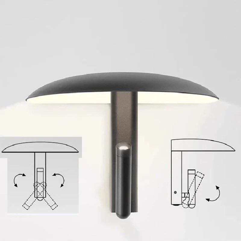lampe murale moderne noire autonome certifiée ccc cem ul vde 208cm 274cm