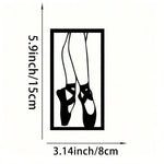 sculpture murale moderne silhouette femme rose métal noir abstraite opaque décoration intérieure minimaliste