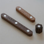 clips magnétiques bois naturel minimaliste moderne marron clair foncé 2cm 8cm 12cm