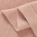 couverture bébé unisexe coton solide toute l'année rose fine opaque simple