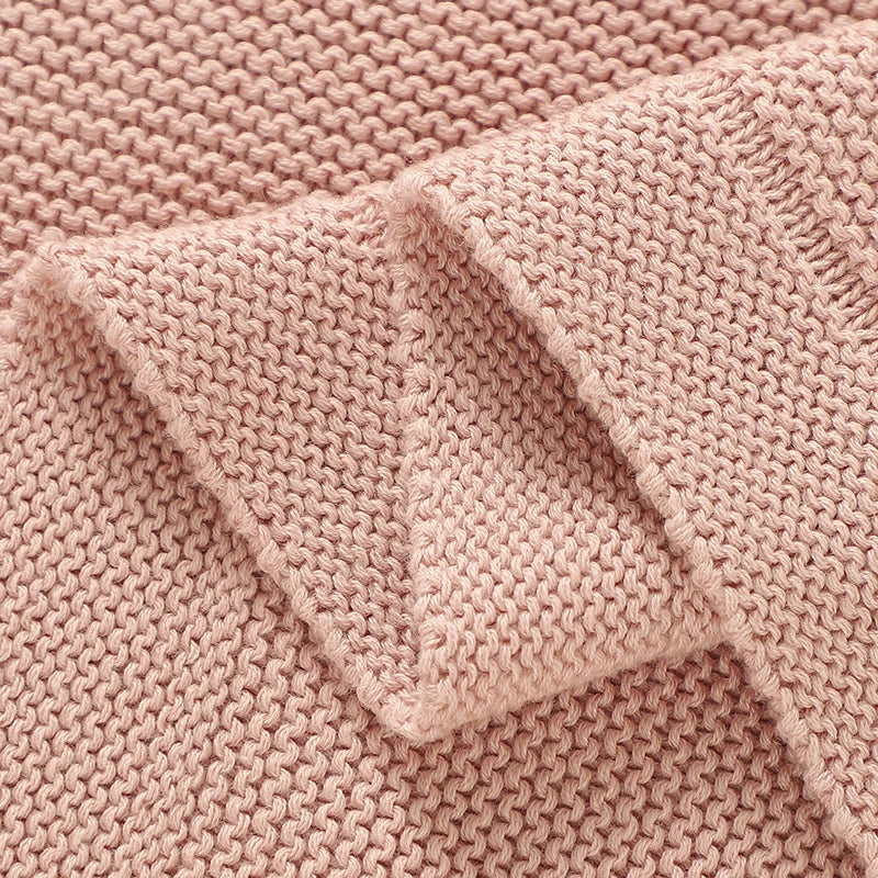 couverture bébé unisexe coton solide toute l'année rose fine opaque simple