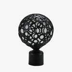 tiges rideau noires blanches perforées lisses modernes clips accessoire décoration maison