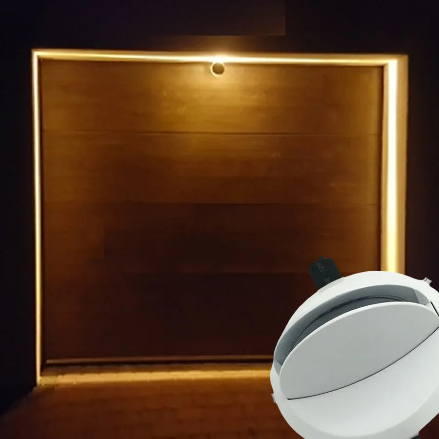 projecteur led encastrable mural 360 degres lumiere couleur moderne