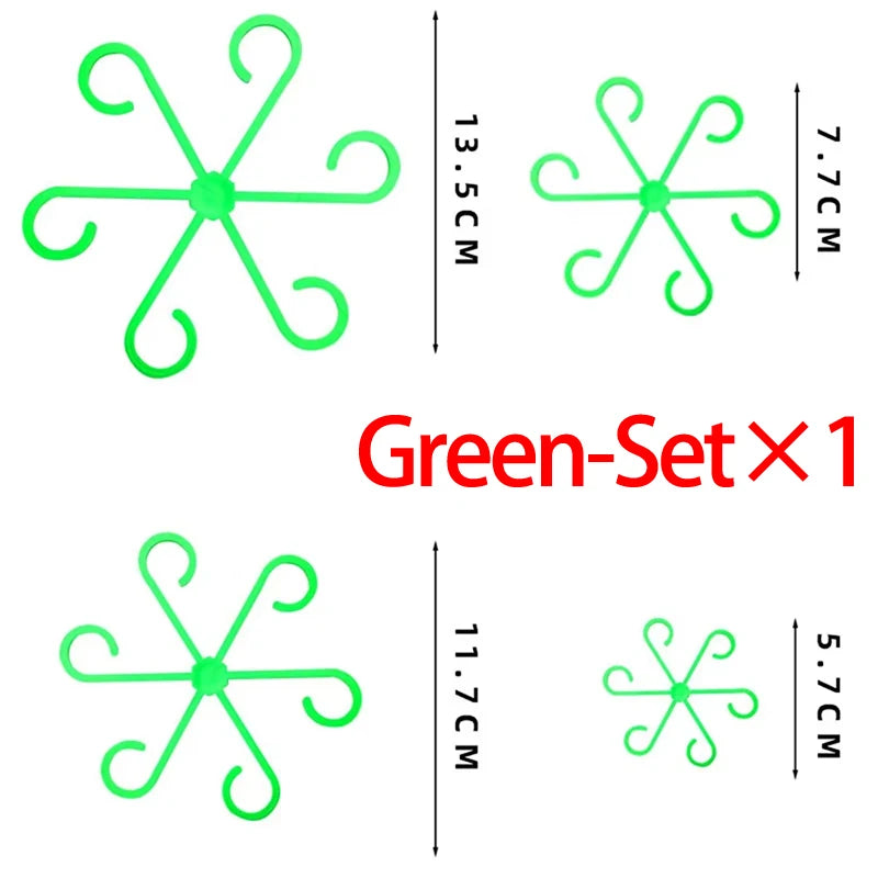 clips plante réutilisables différents diamètres noir vert rouge moderne minimaliste