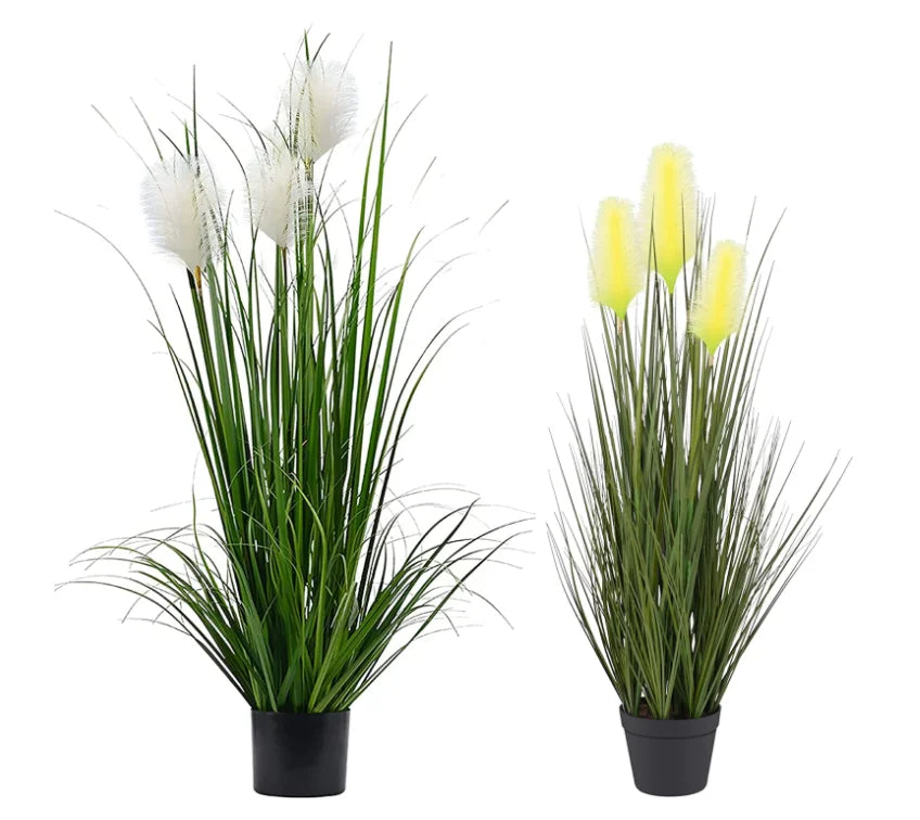 plantes artificielles herbe roseau pot noir décoration intérieure anniversaire diplôme minimaliste vert ornement chambre