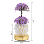 lampe table moderne rechargeable tulipes multicolores marbrées base métallique bleu rose orange violet rechargeable