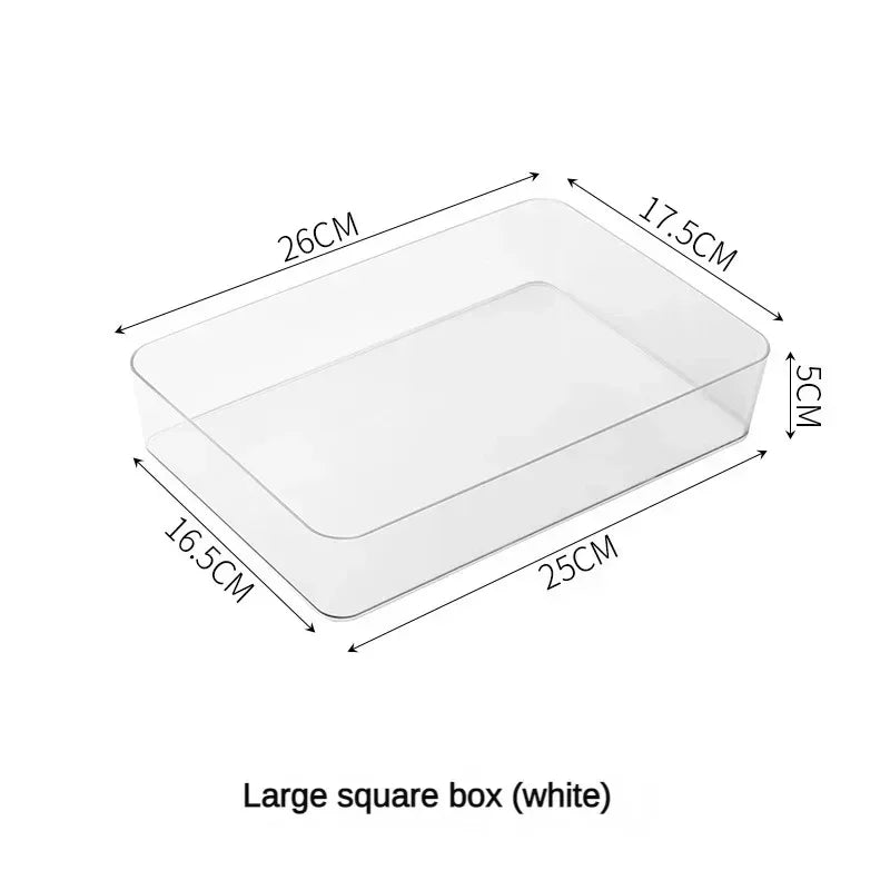 organisateurs rangement tiroir transparent boites rangement minimaliste reutilisable respectueux environnement cosmétiques maquillage brosse pinceaux
