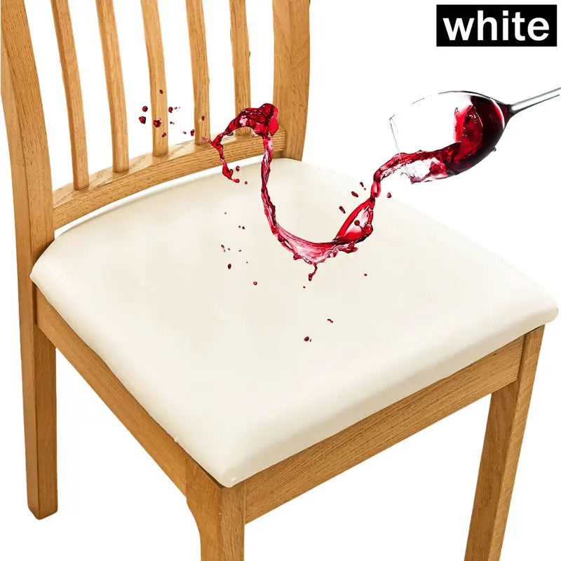 housses siège chaise cuir synthétique noir marron bleu clair moderne minimaliste élastique