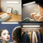 lampe led rechargeable aimantée moderne table blanc sans ombre usb led