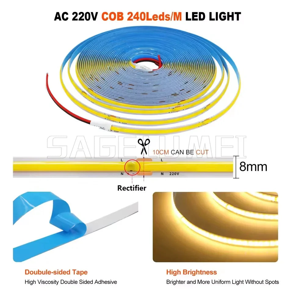 Ruban LED flexible pour plafond