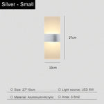 applique murale led moderne blanc noir minimaliste éclairage chambre entrée étude salle bain