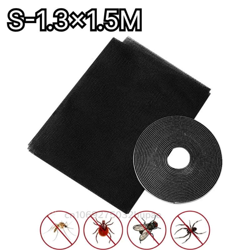 filet anti moustiques adhésif fenêtre blanc translucide maille fine modernerollable sans perçage easy install