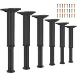 supports pieds lit réglables hauteur 19 32cm noir doré acier inoxydable industriels minimalistes fixations