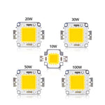 ampoules led 10w 20w 30w 50w 100w blanc chaud moderne chip cob carré aluminium