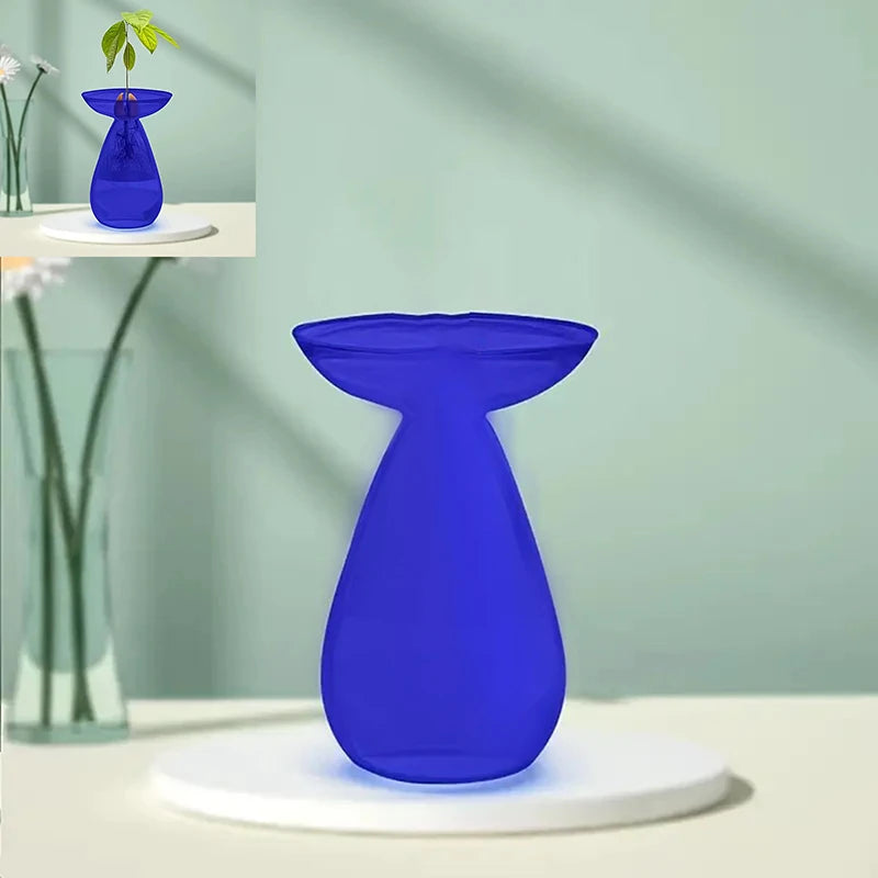 vase transparent moderne plante graine avocat culture hydroponique décoration maison minimaliste