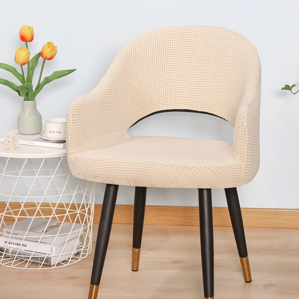 housses chaise tissu carreaux moderne vert marron beige noir polyester extérieur accueil