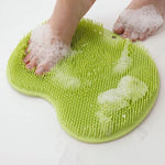 tapis bain brosse corps pieds rose bleu vert gris moderne minimaliste