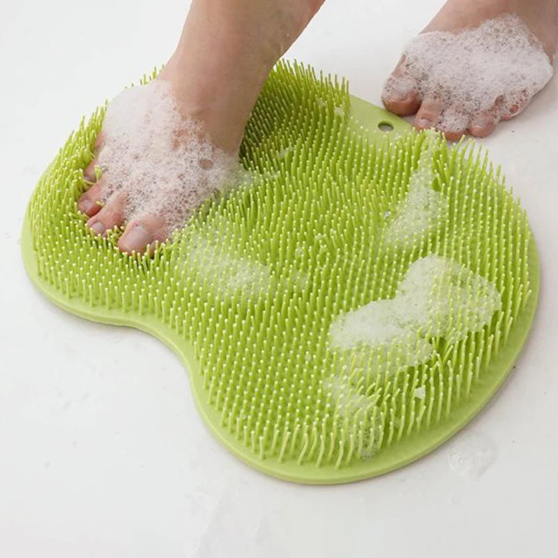 tapis bain brosse corps pieds rose bleu vert gris moderne minimaliste