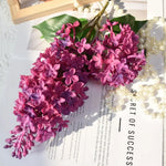décoration intérieure bouquet artificiel lilas violet rose blanc 75cm naturel